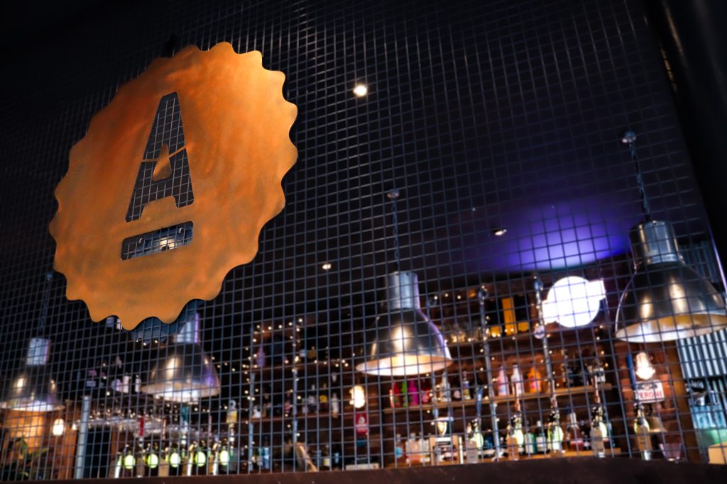 Ascotts Restaurant sign with a large 